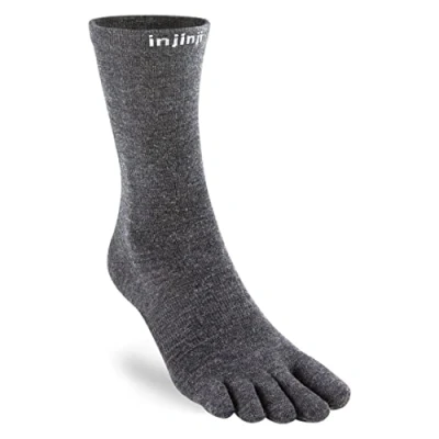 Immagine di Injinji Calzini unisex Liner Crew Wool, ardesia, L