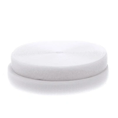 Immagine di TUKA 25mx20mm Nastro Gancio e anello da cucire, non adesivo Hook &amp; Loop striscia, Cucire On Magico Strisce Ideale per abiti 25m nastro, larghezza 20mm, Bianco, TKB5004 White
