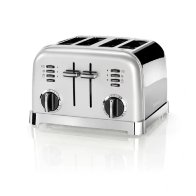 Immagine di Cuisinart Toaster Style CPT180SE 4 slots defrost function 6 settings Frosted Pearl