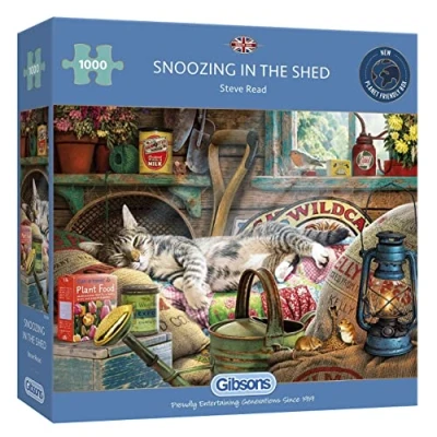 Immagine di Gibsons Snoozing In The Shed Puzzle (1000 pezzi), G6248