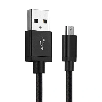 Immagine di CELLONIC® Cavo Micro USB compatibile con D Link DWR 932 / 730 Netgear AirCard 810 AC785 AC797 cavetto 2A per router, 1m in Nylon nero ricarica modem hotspot