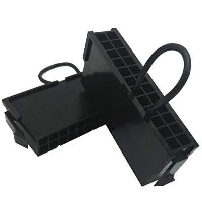 Immagine di COMeap (confezione da 2) Ponticello a 24 pin ATX EPS PSU Antipasto ponte Tester Connettore