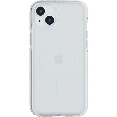 Immagine di tech21 Evo Crystal Custodia per iPhone 15 Plus, compatibile con MagSafe, protezione IImpact valutazione standard militare 15x, blu