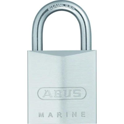 Immagine di ABUS Lucchetto Marine 75IB/30 resistente alle intemperie corpo della serratura in ottone con rivestimento nickel perlato livello di sicurezza 5 argento