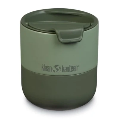 Immagine di Klean Kanteen Rise Lowball 1010164 Bicchiere termico con coperchio ribaltabile, 296 ml, colore: Sea Spray