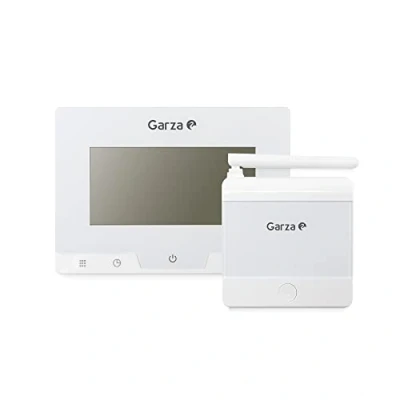 Immagine di Garza Termostato digitale wireless programmabile, regolatore di temperatura per caldaia e riscaldamento, touch screen, bianco