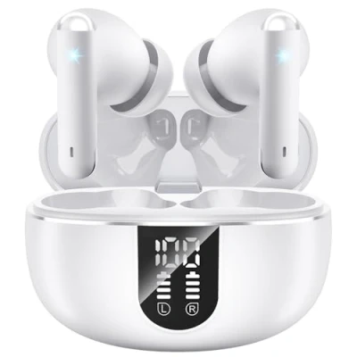 Immagine di JBMI Cuffie Bluetooth, Auricolari Bluetooth 5.3 In Ear Stereo con 4 Microfono ENC, 60 Ore Cuffiette Wireless Cancellazione Rumore, Auricolare IP7 per iPhone e Androide, Earbuds Usb C Sportive