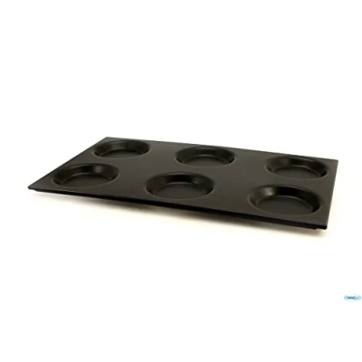 Immagine di Pentole Agnelli COSA183/S06 Teglia Gastronorm Antiaderente 6 Stampi, Alluminio, 53 x 32.5 cm