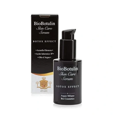 Immagine di BioBotulin Skin Care Serum BOTOX EFFECT 30 ml Siero viso acido ialuronico per donna e uomo Ingrdienti: anti invecchiamento, age Acmella, 3P, Argan, Vitamina B5