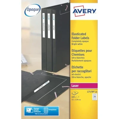 Immagine di Avery Zweckform Elasticated folder/file labels Laser L7170, Laser, White
