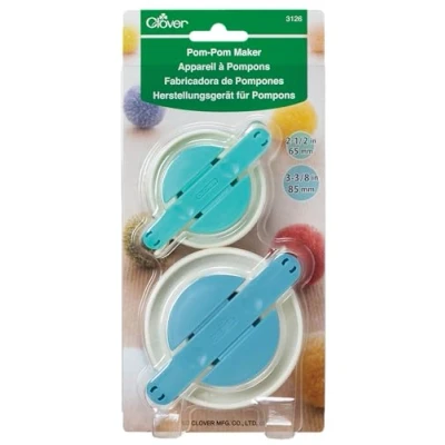 Immagine di Clover Creatore di Pom PON, Altro, Blu/Giallo, Taglia Unica, 2 unità
