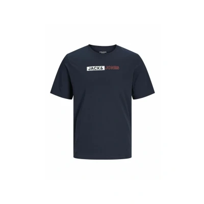 Immagine di JACK &amp; JONES Jjecorp Logo Tee Play SS O Neck Noos T Shirt, Navy Blazer 2, S Uomo