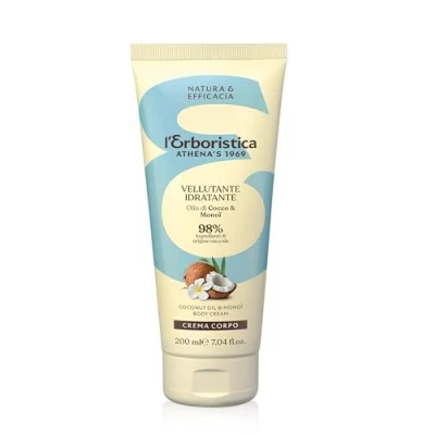 Immagine di L&#039;Erboristica Athena&#039;s Crema Corpo Idratante Vellutante con Olio di Cocco e Monoi 200 ml