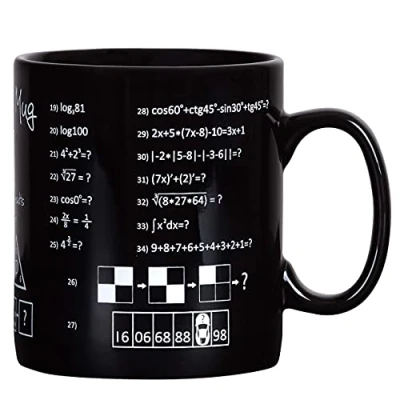 Immagine di Froster Tazza Gigante per Genio con puzzle di logica e matematica risolvere, XXL 800 ml