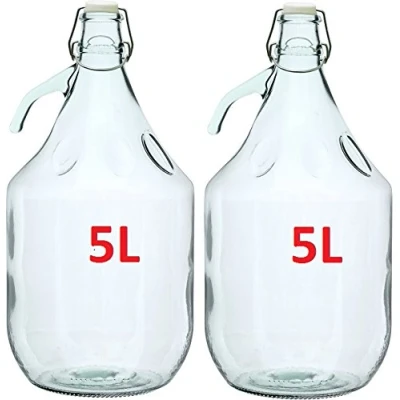 Immagine di BDG5D 6 palloncini in vetro, 5 l, con chiusura a nastro,