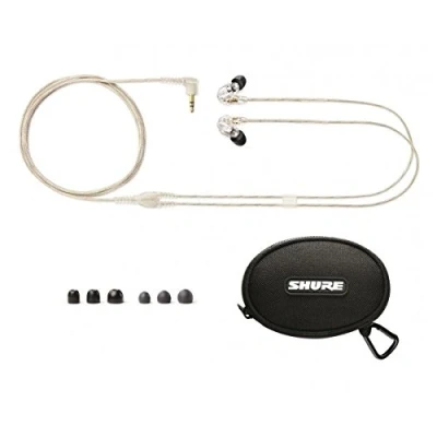 Immagine di SHURE SE215 CLE AURICOLARE ISOLAMENTO SONORO CLEAR TRASPARENTE PER IN EAR MONITOR