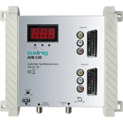 Immagine di Axing AVM 3 00 TWIN AV Modulator, Frequenzbereich: 470 862 MHz
