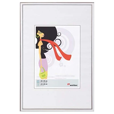 Immagine di walther+ design KV824S Cornice portafoto Formato carta: 18 x 24 cm Argento