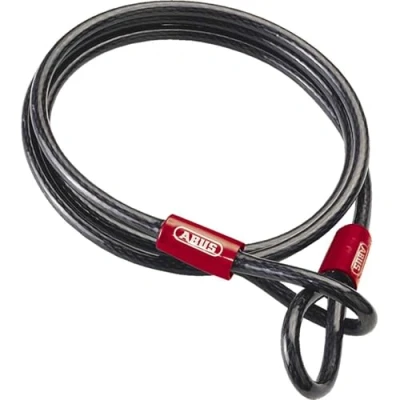 Immagine di ABUS Cobra 10 loop cable cavo d&#039;acciaio rivestito in plastica sicurezza per accessori di biciclette e motociclette lunghezza metri, spessore mm
