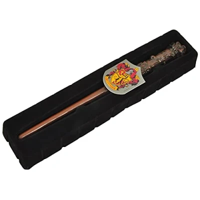 Immagine di Ciao Bacchetta Harry Potter (30cm) con Stemma Gryffindor in Scatola Clip, Colore Marrone, 20192