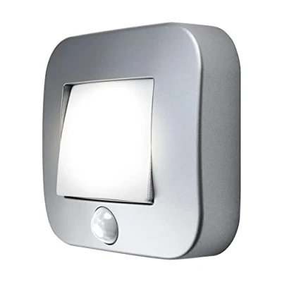 Immagine di LEDVANCE NIGHTLUX® Hall L 4058075260672 Luce notturna LED con sensore di movimento Quadrato (monocolore) Bianco neutro Argento