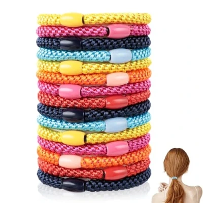 Immagine di AiQInu 15 Pezzi Elastici Capelli Donna,5 mm Elastico per Scrunchie,Fasce Donne Ragazze