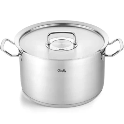 Immagine di Fissler Original,Profi Collection Pentola in acciaio inox 10 L, 28 cm, incluso coperchio metallo, scala di misurazione interna, cottura a induzione