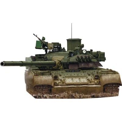 Immagine di Rye Field Model 5105 Russian Main Battle Tank T 80U, scala 1:35, modellismo in plastica