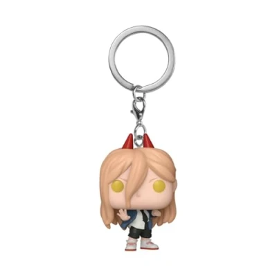 Immagine di Funko Pop! Keychain: CSM Power Chainsaw Man Mini Figura in Vinile da Collezione Novità Portachiavi Riempitivi per Calze Idea Regalo Merchandising Ufficiale Anime Fans Minifigure