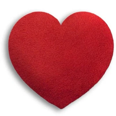 Immagine di CUSCINO RISCALDABILE Leschi per la pancia/Per coliche dei neonati/Per microonde, con semi di grano/Cuscino termico bambini/Cuore piccolo, rosso