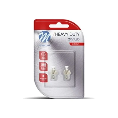 Immagine di M Tech lb904 W Blister 2 x LED B8.5D 24 V Domed