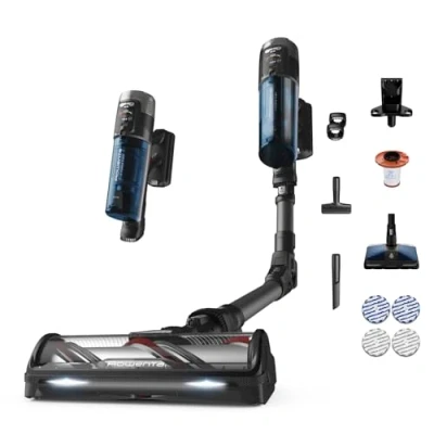 Immagine di Rowenta X Force Flex 12.60 Neo, Aspirapolvere Senza Fili Aspira e Lava, 150 AirWatts, Regolazione Automatica della Potenza, Autonomia fino a 60 Minuti, Tecnologia Flex, Display LED, RH9LC0