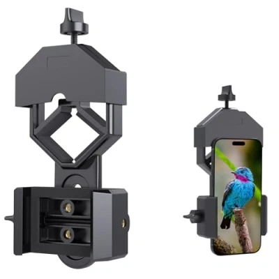 Immagine di GOSKY Supporto adattatore per smartphone di dimensioni regolari, compatibile con binocoli, monoculari, telescopi, microscopi, si adatta a quasi tutti gli sul mercato Natura e nel