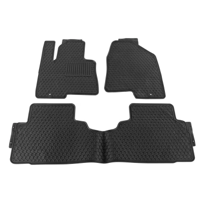 Immagine di VAICO V52 0395 Set tappetino Gomma anteriore e posteriore 4 nero Su misura HYUNDAI: ix35