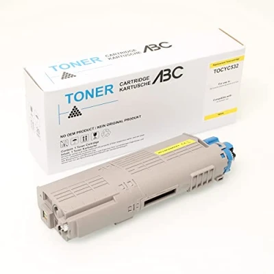 Immagine di ABC Toner compatibile Giallo 6000 pagine per Oki C532 C532DN C542 C542DN MC563 MC563DN MC573 MC573DN C 532 532DN 542 542DN MC 563 563DN 573 573DN 46490405