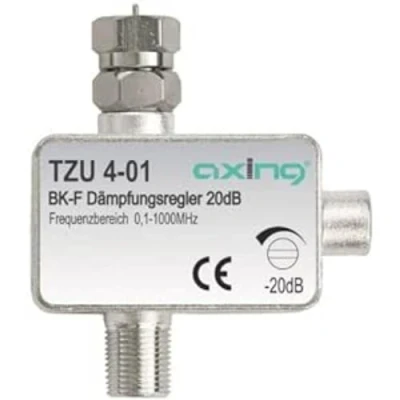 Immagine di Axing TZU 4 01 Attenuatore regolatore di attenuazione (0,1 1000 MHz, 20 dB, Connettore F)
