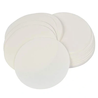 Immagine di TIMESETL Carta da filtro qualitativa 100 pezzi Rotondo medio Portata 11 cm Diametro laboratorio Filtrazione Forniture per