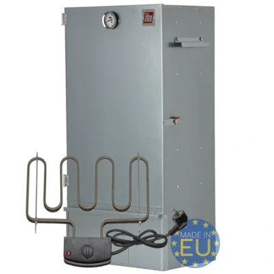 Immagine di ITA Affumicatore elettrico 7001 Armadio per affumicare premium con 3 ripiani 81 cm Acciaio legato Qualità Made In EU Direttamente dal produttore Fumatore affumicatura