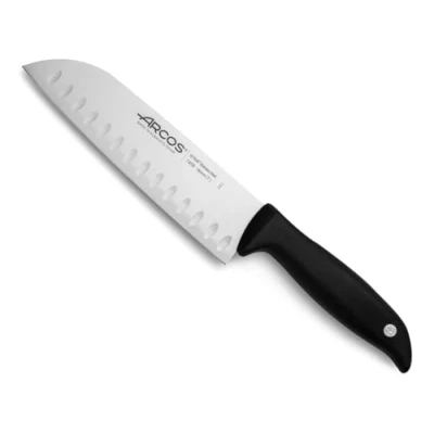 Immagine di Arcos Serie Menorca Coltello Santoku Giapponese Lama Acciaio Inossidabile Nitrum 180 mm Manico Polipropilene Colore Nero