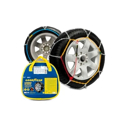 Immagine di Goodyear GODKN070 Catene da neve con tendicatena istruzioni montaggio, borsa custodia Acciaio