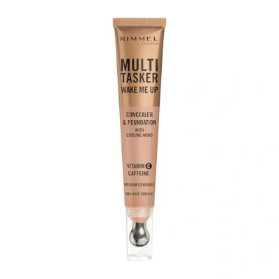 Immagine di Rimmel Multi Tasker Wake Me Up, 045 Classic Ivory, Correttore &amp; Fondotinta, Illumina, Corregge, Copertura modulabile, Finish Radioso, Formula Vegana, 20ml