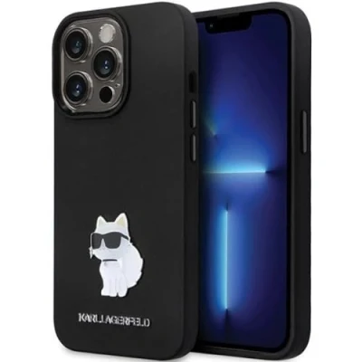 Immagine di Karl Lagerfeld KLHCP13LSMHCNPK Custodia rigida in silicone C per iPhone 13 Pro / 6.1&quot;, colore: Nero