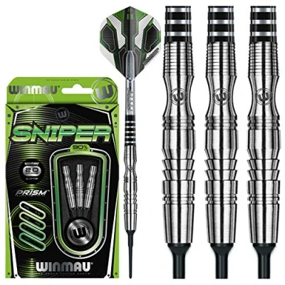 Immagine di WINMAU Sniper 20g Freccette in Tungsteno Softip con Alette Prism Alpha e Force Aste (Steli)