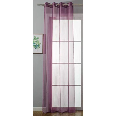 Immagine di Gardinenbox Tenda trasparente con occhielli Uni, 225 x 140 cm (altezza larghezza), colore lilla Stores 20332 cn