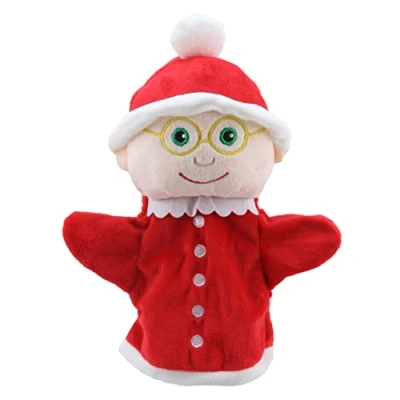 Immagine di The Puppet Company My First Christmas Marionetta a mano Mrs Claus adatto dalla nascita PC003826, rosso