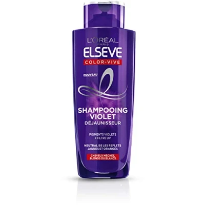 Immagine di L&#039;Oréal Paris Shampoo Viola Disingiallitore Per Capelli biondi, Scoloriti, Fatti o Bianchi Neutralizzazione dei Riflessi Gialli &amp; Aranciati 200 ml