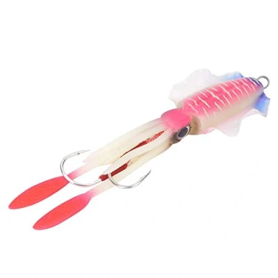 Immagine di Esca da pesca artificiale morbida, polpo UV Occhi luminosi 3d realistica Attrezzatura pesca(4#)