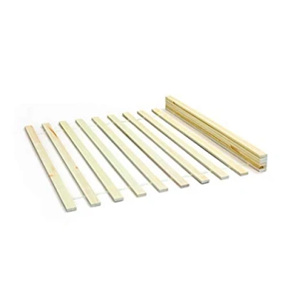 Immagine di Inter Link Rete a doghe 140 x 200 su rotelle Supporto Letto matrimoniale per 2 persone Pino massiccio Naturale LxPxH 200x140x2 cm