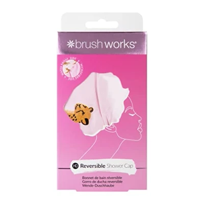Immagine di Brushworks Reversible Shower Cap Leopard Pattern