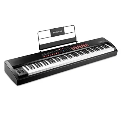 Immagine di M Audio Hammer 88 Pro Tastiera MIDI Controller USB a Tasti Pesati ad Azione Martello, Pad Beat, Controlli Assegnabili e Suite Software